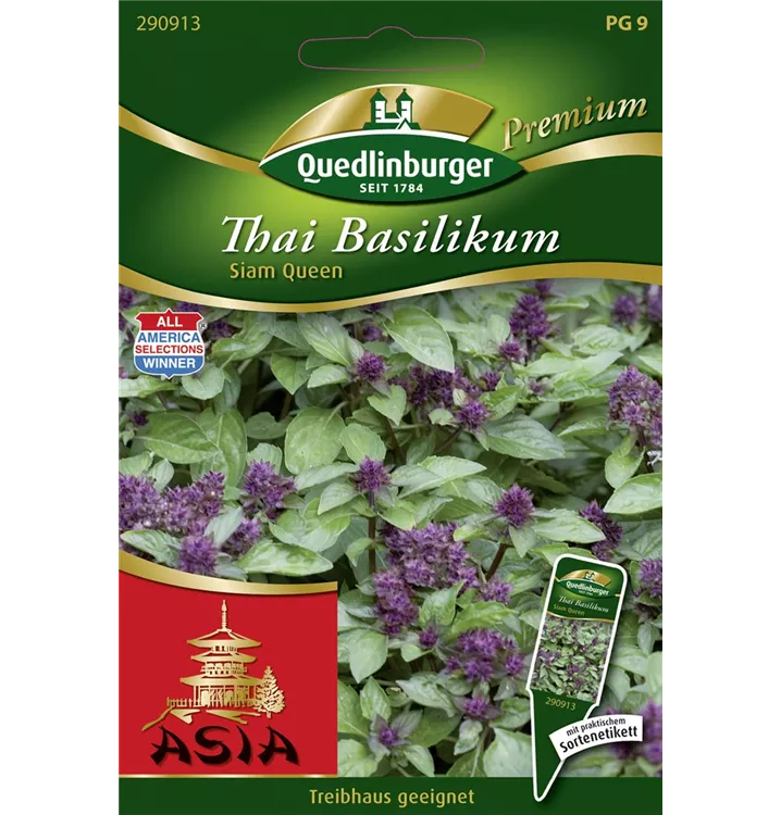 Basilikum Siam Queen  200 Samen Ocimum Basilicum 