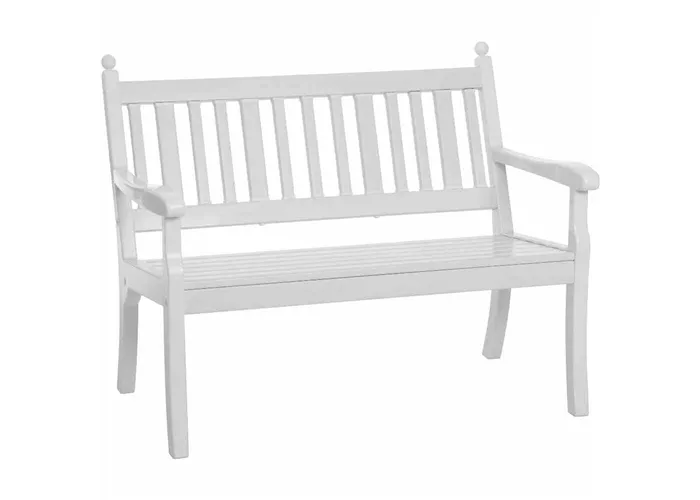 Blome Gartenbank Hohenzollern 2-Sitzer weiß Kunststoff