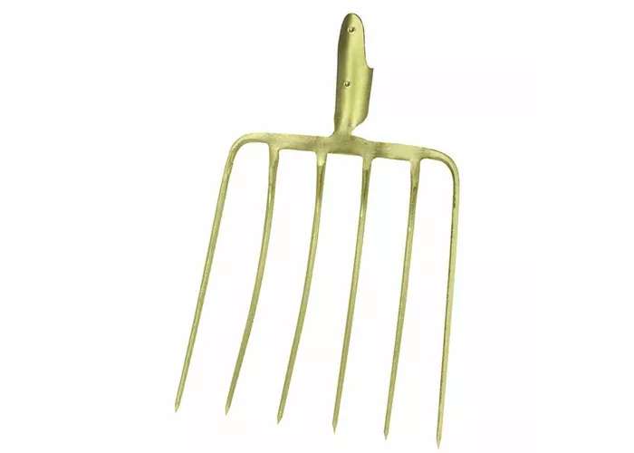 Ideal Maisgabel mit 6 Zinken ohne Stiel, 37 x 32 cm gold Ideal Maisgabel mit 6 Zinken ohne Stiel, 37 x 32 cm gold