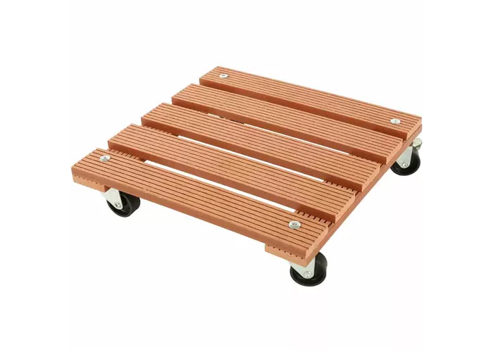Siena Garden Pflanzenroller WPC, eckig 30x30 cm, natur Siena Garden Pflanzenroller WPC, eckig 30x30 cm, natur