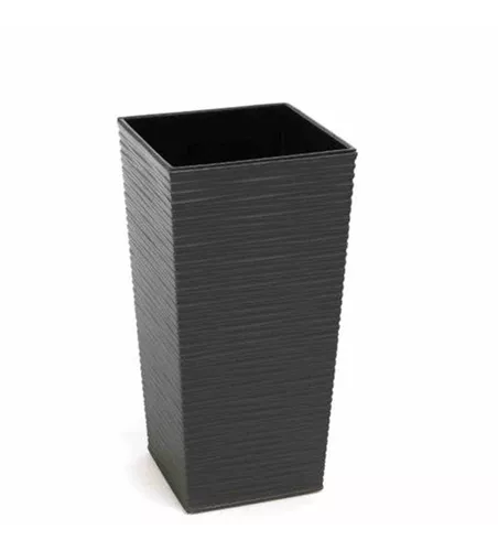 Siena Garden Pflanzkübel Nizza, eckig, 35x35x68,0 cm Rillenoptik in graphit Kunststoff  Siena Garden Pflanzkübel Nizza, eckig, 35x35x68,0 cm Rillenoptik in graphit Kunststoff