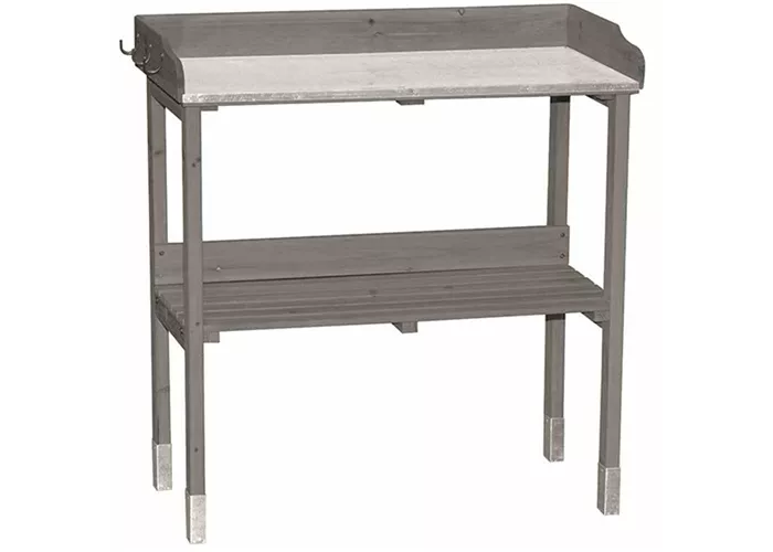 Siena Garden Pflanztisch , 76x37x81 cm, grau Fichtenholz