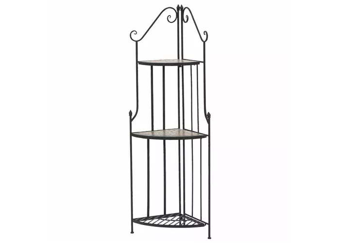 Siena Garden Eckregal Prato, 34x34x140 cm matt schwarz Siena Garden Eckregal Prato, 34x34x140 cm matt schwarz