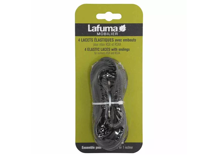 Lafuma Gummischnüre mit Endkappe schwarz  Lafuma Gummischnüre mit Endkappe schwarz