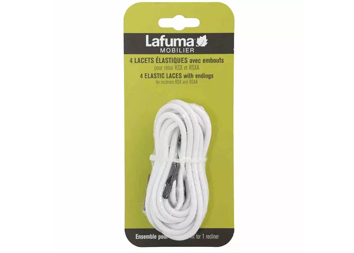 Lafuma Gummischnüre mit Endkappe weiß Lafuma Gummischnüre mit Endkappe weiß