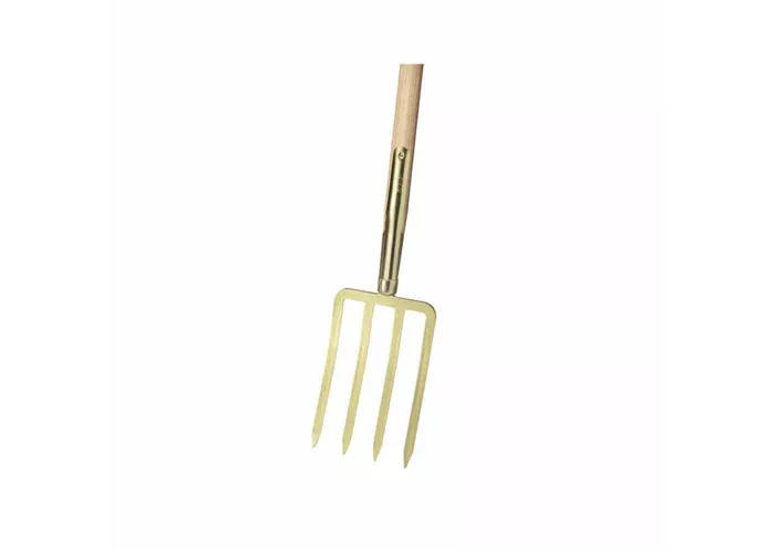 Ideal Spatengabel, 4 Bajonettzinken, T Stiel 85cm Gold  Ideal Spatengabel, 4 Bajonettzinken, T Stiel 85cm Gold