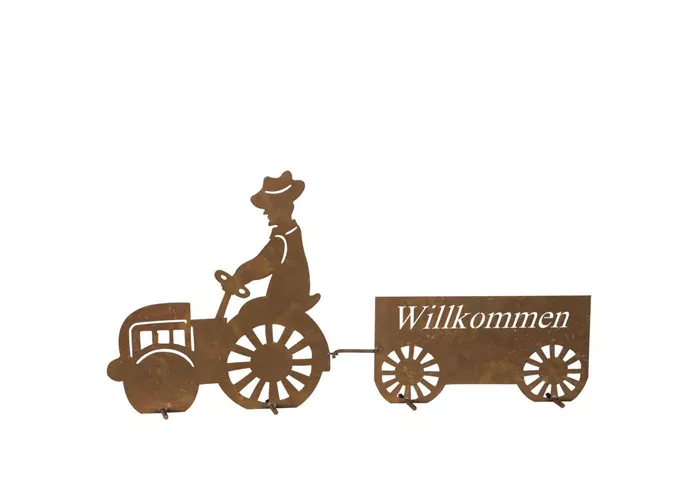 H.G-Deko Willkommensschild Traktor 43cm H.G-Deko Willkommensschild Traktor 43cm