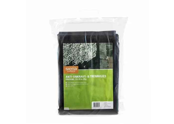 Siena Garden Anti-Unkrautvlies 1,5x10m, 100g schwarz Siena Garden Anti-Unkrautvlies 1,5x10m, 100g schwarz