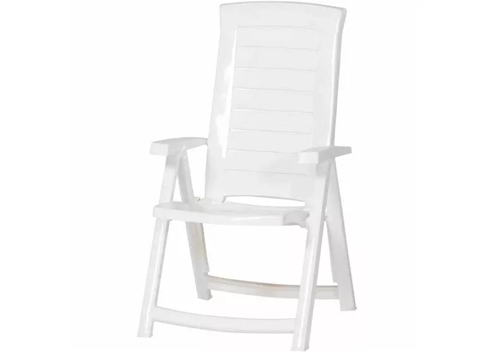 Klappsessel Aruba 61 x 72 x 110 cm weiß Klappsessel Aruba 61 x 72 x 110 cm weiß