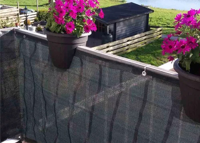 Balkonbespannung 500 x 90cm anthrazit