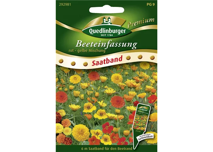 Beeteinfassung-Samen 'Rot-Gelb'