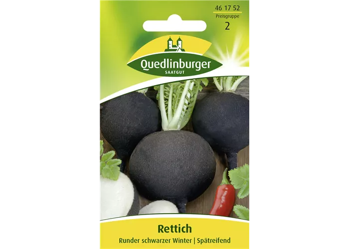 Rettichsamen 'Runder Schwarzer Winter'