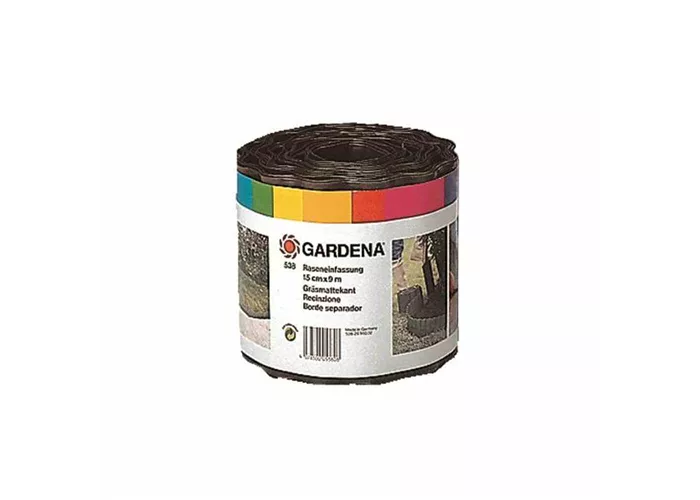 Gardena Beeteinfassung braun 9 m/15 cm hoch  Gardena Beeteinfassung braun 9 m/15 cm hoch