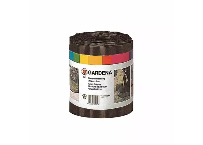Gardena Beeteinfassung braun 9 m/20 cm hoch  Gardena Beeteinfassung braun 9 m/20 cm hoch