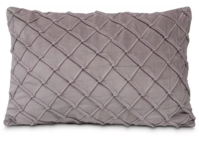 fleur ami MADELEINE - Ribbed Cotton Velvet Diamond Pattern Pillow fleur ami MADELEINE - Ribbed Cotton Velvet Diamond Pattern Pillow