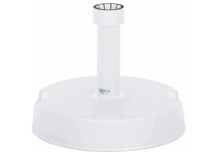 Siena Garden Schirmständer 20 kg, Ø 40x9 cm weiß Kunststoff
