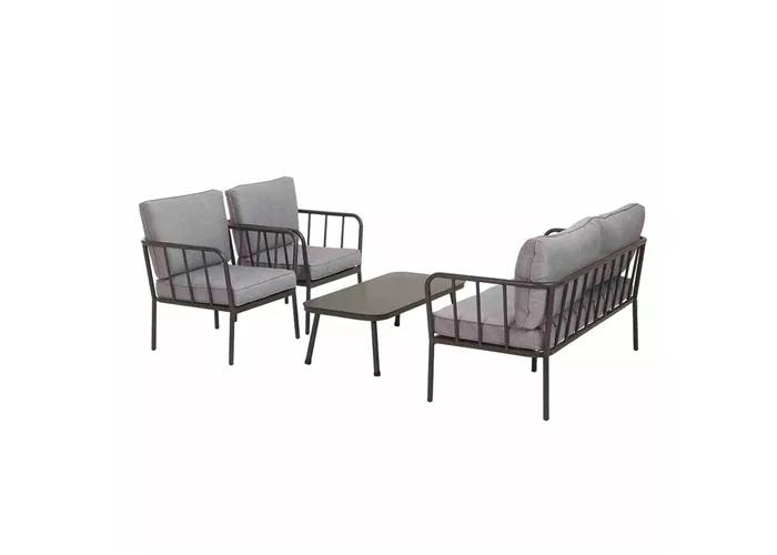 Siena Garden Casita Loungegruppe 4tlg. Aluminium/Ranotex®  Siena Garden Casita Loungegruppe 4tlg. Aluminium/Ranotex®