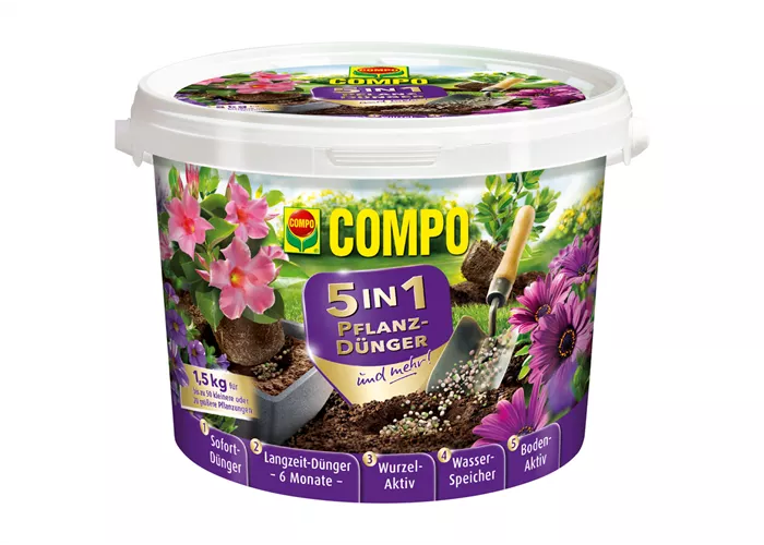 Compo 5in1 Pflanzdünger und mehr  Compo 5in1 Pflanzdünger und mehr