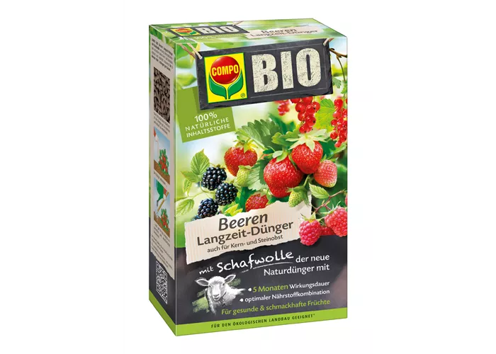 Compo BIO Beeren Langzeit-Dünger mit Schafwolle  Compo BIO Beeren Langzeit-Dünger mit Schafwolle