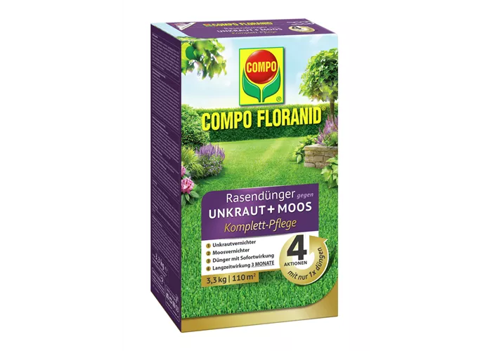 Compo FLORANID Rasendünger gegen Unkraut+Moos Komplettpflege  Compo FLORANID Rasendünger gegen Unkraut+Moos Komplettpflege