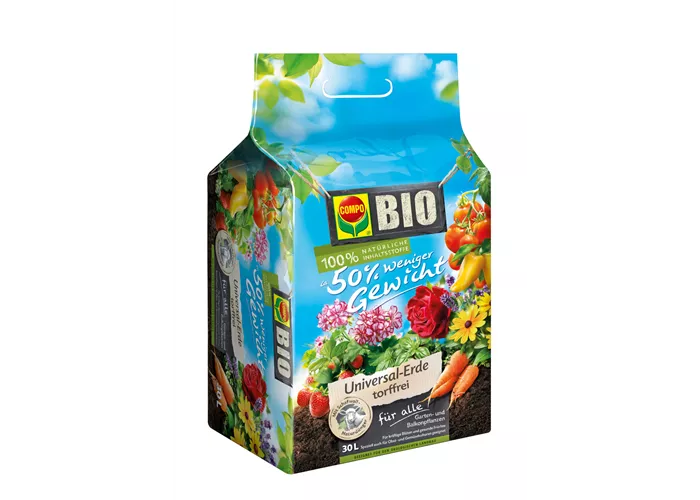 Compo BIO Universal-Erde torffrei 50 % Gewicht m. Schafwolle Compo BIO Universal-Erde torffrei 50 % Gewicht m. Schafwolle