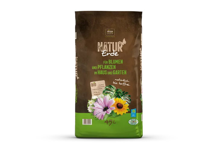 NATUR Erde für Blumen und Pflanzen im Haus und im Garten NATUR Erde für Blumen und Pflanzen im Haus und im Garten