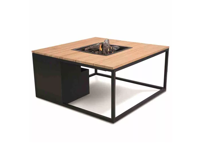 Cosi Cosiloft 100x100x48cm schwarz/teak Aluminium Cosi Cosiloft 100x100x48cm schwarz/teak Aluminium