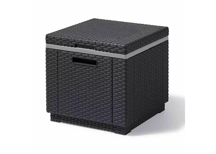 ICE-Cube Kühlbox graphit Geflechtoptik