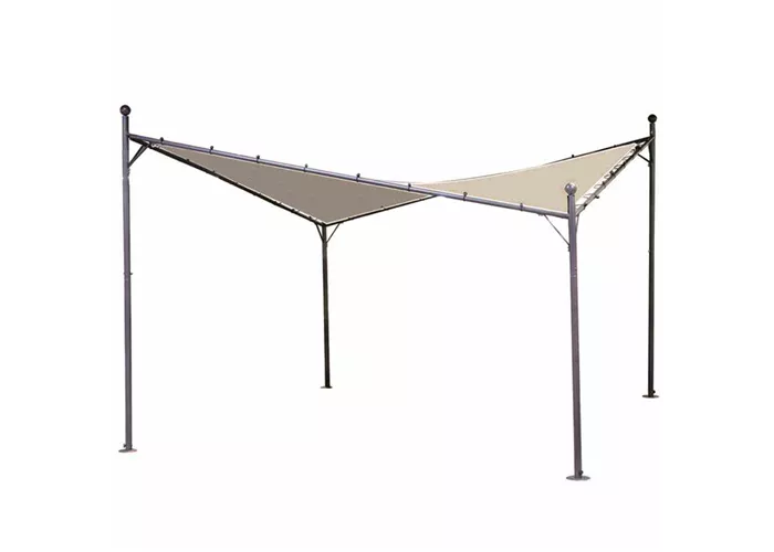 Siena Garden Dach Berlino 400 x 400 cm grau Polyester