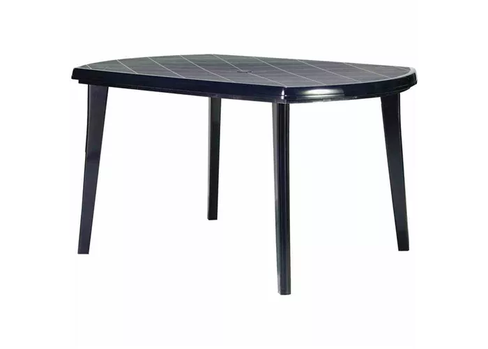 Elise Tisch 137x90cm blau oval, Vollkunststoff Elise Tisch 137x90cm blau oval, Vollkunststoff