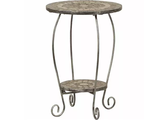 Siena Garden Felina Blumenständer Eisen/Naturstein-Mix  Siena Garden Felina Blumenständer Eisen/Naturstein-Mix