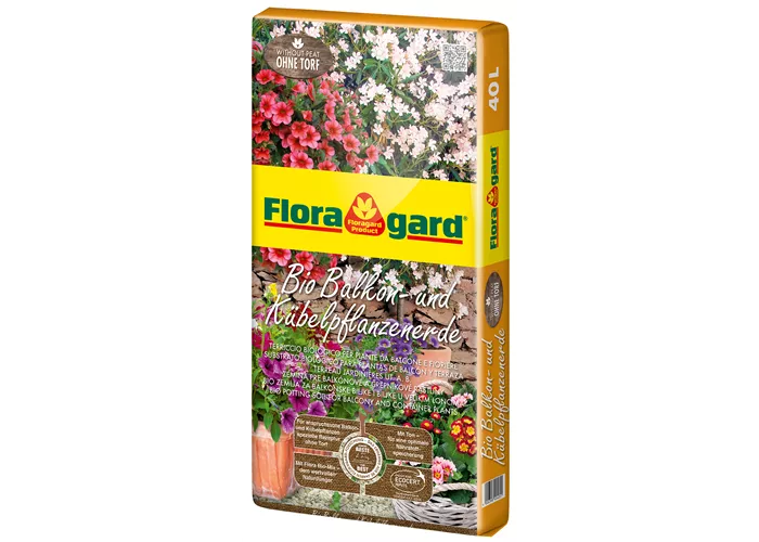 Floragard Bio Balkon- und Kübelpflanzenerde ohne Torf