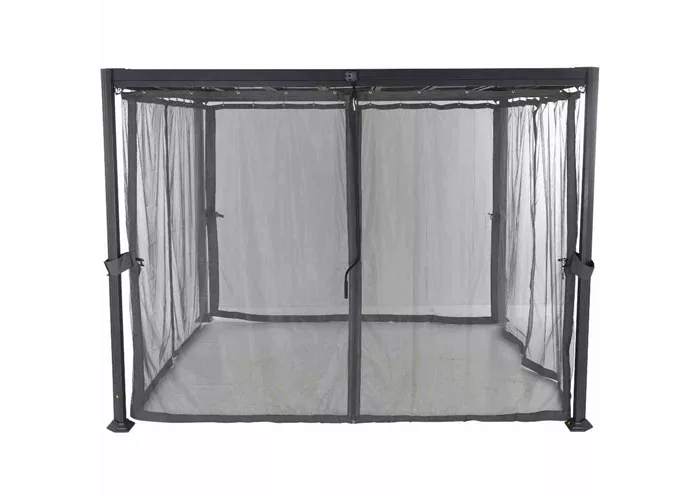 Siena Garden Deko Moskitonetz Florenz 3x3 m, grau 