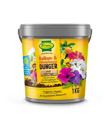frux Balkon- & Kübelpflanzendünger (wirkt 120 Tage) frux Balkon- & Kübelpflanzendünger (wirkt 120 Tage)
